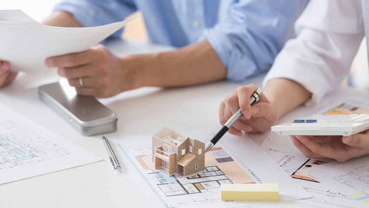 注文住宅の外構計画のイメージ